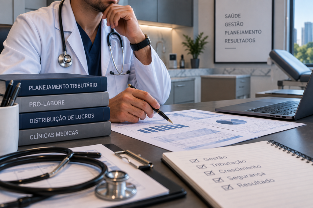 Pró-labore ou distribuição de lucros médicos em 2026